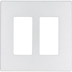 COOPER WIRING DEVICES   9522SG     ASPIRE 2 GANG MID SIZE WALLPLATE SILVER GRANITE