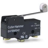 Cutler Hammer   E47BMS42     Extended Roller Lever Limit Switch 1 N.O. 1 N.C. 15A 125 or 250VAC