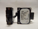 Airpax   IPG1-1REC4-31020-25-V     1 Pole 25 Amp 65VDC 125VAC w Auxillary Contacts Circuit Breaker
