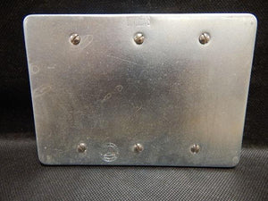 Appleton   FSK-3B     3 Gang Blank Cover FS Steel
