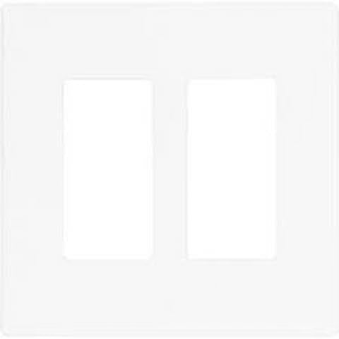 COOPER WIRING DEVICES   9522WS     ASPIRE 2 GANG MID SIZE WALLPLATE WHITE SATIN
