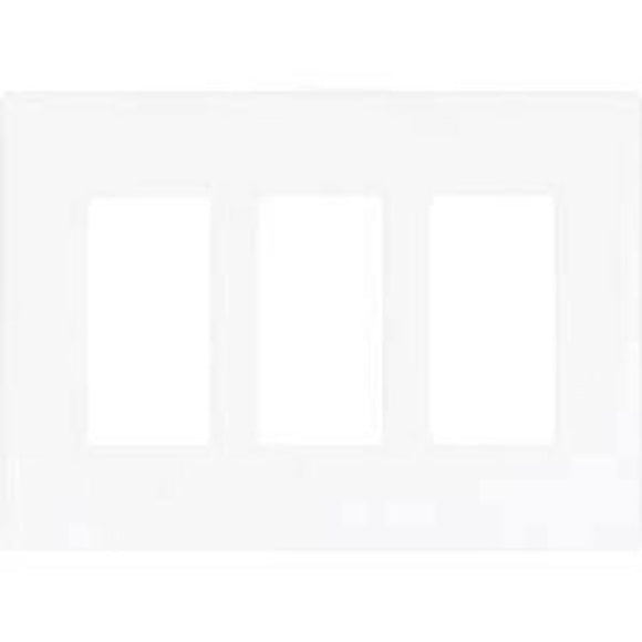 COOPER WIRING DEVICES   9523WS     ASPIRE 3 GANG MID SIZE WALLPLATE WHITE SATIN