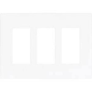 COOPER WIRING DEVICES   9523WS     ASPIRE 3 GANG MID SIZE WALLPLATE WHITE SATIN