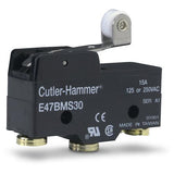 Cutler Hammer   E47BMS30     Roller Lever Limit Switch 1 NO 1 NC 15A 125 or 250VAC