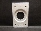 Pyle National   XCA-101-TA     1 Gang Round Hole 1-1/2" Cover FS Malleable Iron