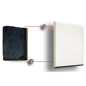 RACK-A-TIERS   D612     6-1/2" SQUARE PLATE DRYWALL HOLE COVER