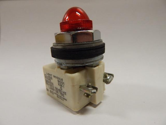 Square D   9001KP-1R9     Pilot Light Transformer Type 120VAC 305mm With Red Lens