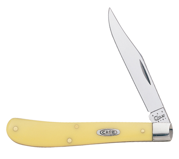 WR CASE  00031    YELLOW SYNTHETIC SLIMLINE TRAPPER 31048 CV